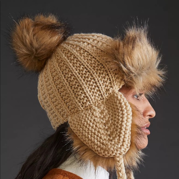 Anthropologie Faux Fur-Lined Trapper Hat - Picture 4 of 8
